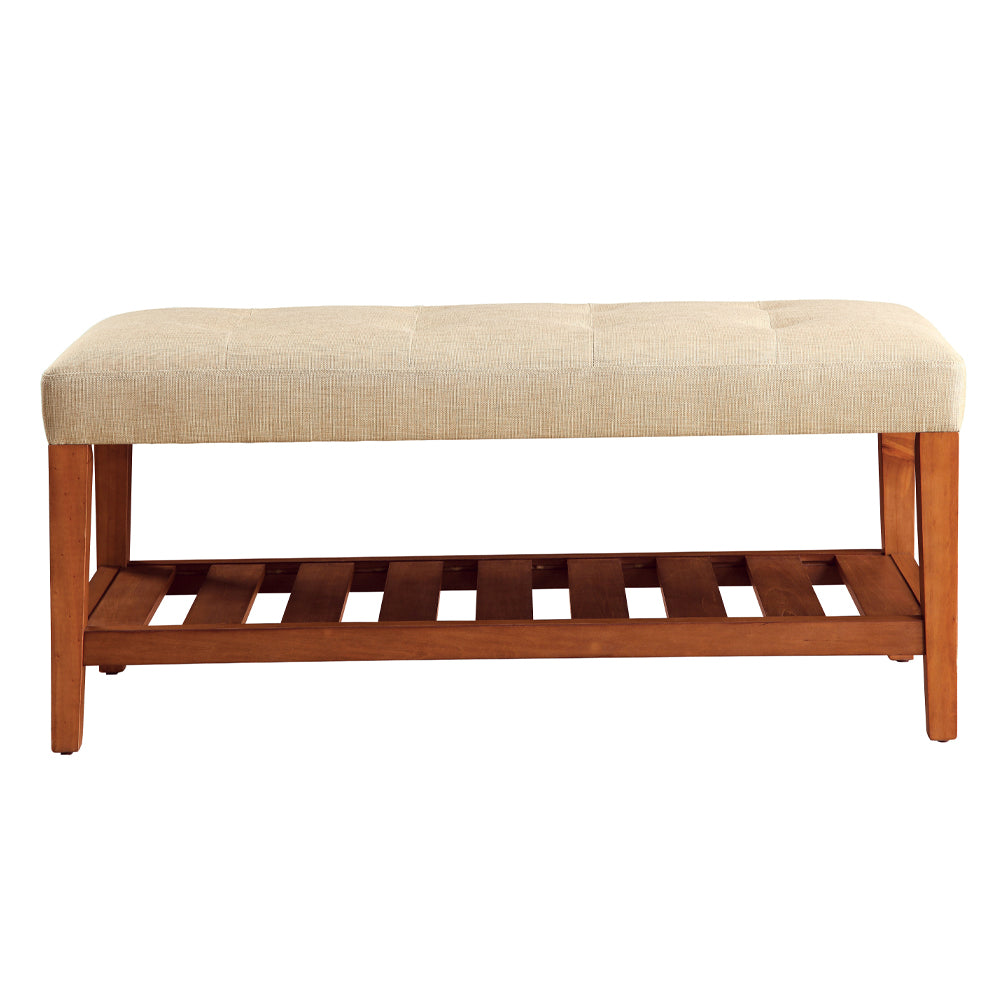 Charla Beige Bench - Ornate Home