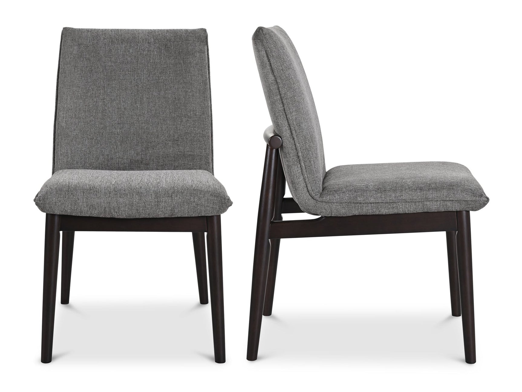 Charlie Dining Chair Dark Grey (Set of 2) - Ornate Home