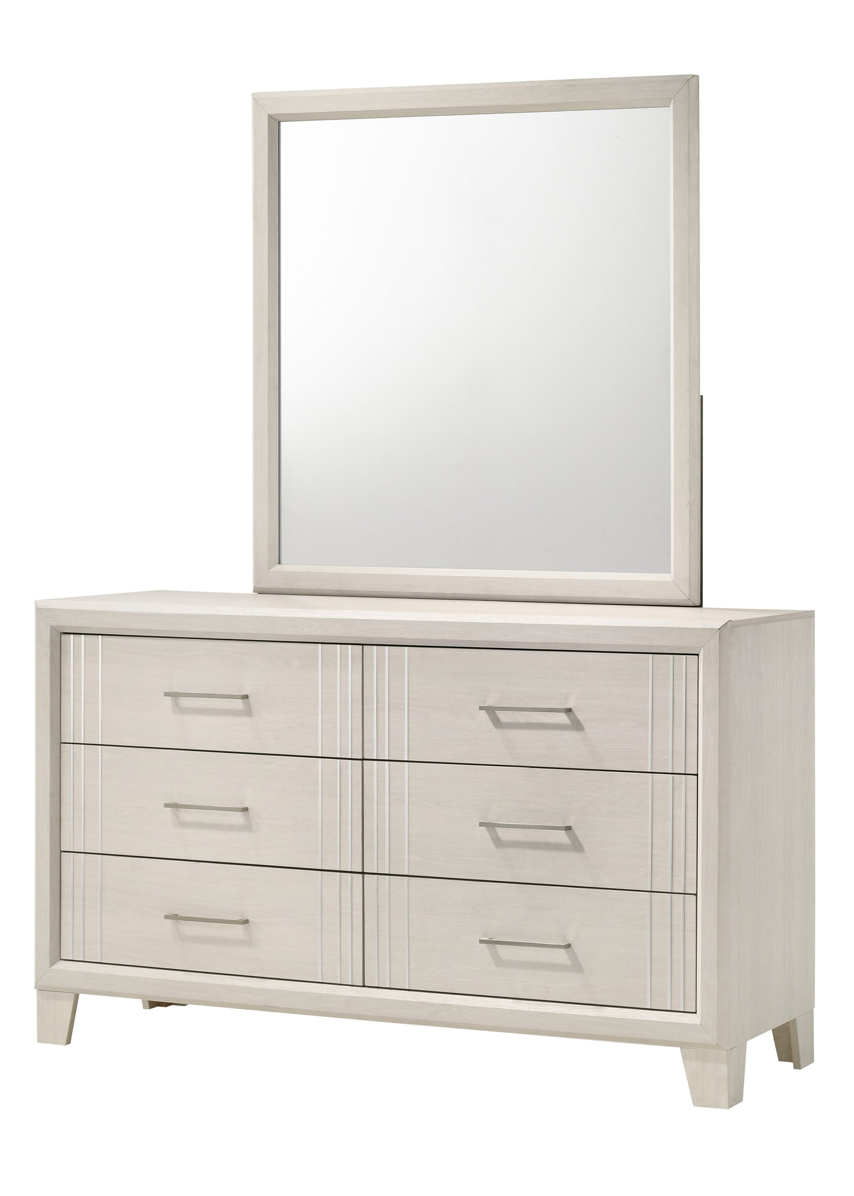 Charlie White Queen Panel Bedroom Set - Ornate Home