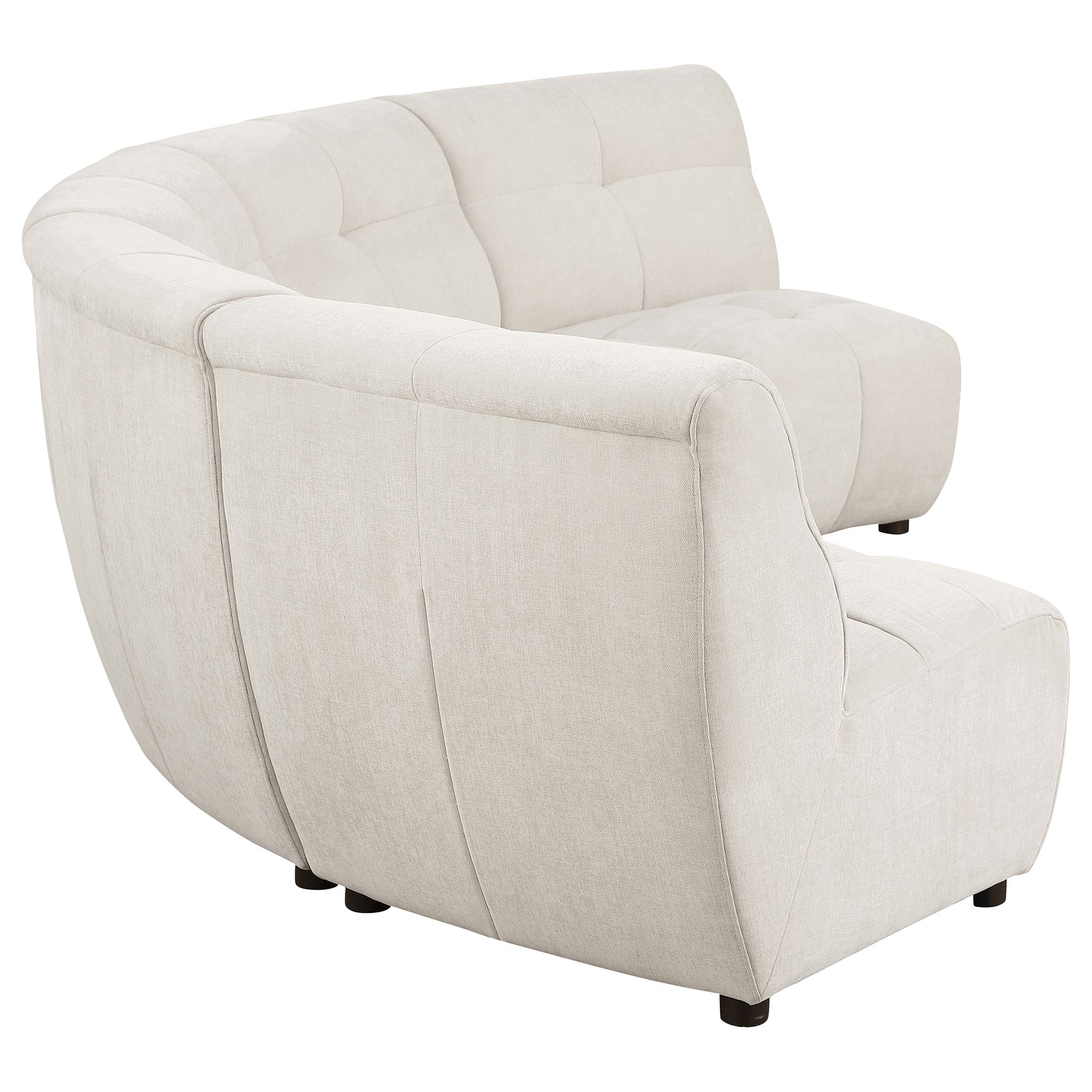 Charlotte Ivory 5-piece Modular Sectional Sofa - Ornate Home