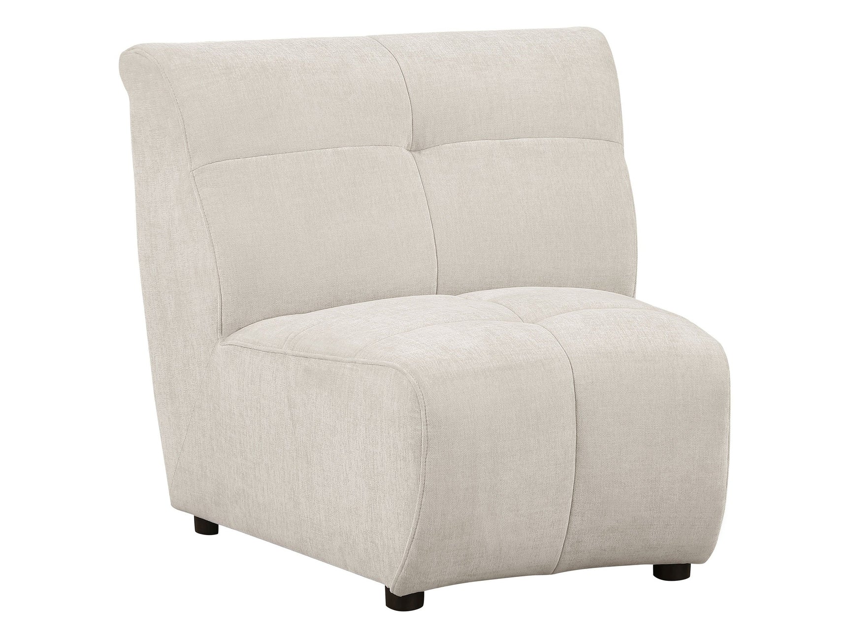 Charlotte Ivory Armless Chair - Ornate Home