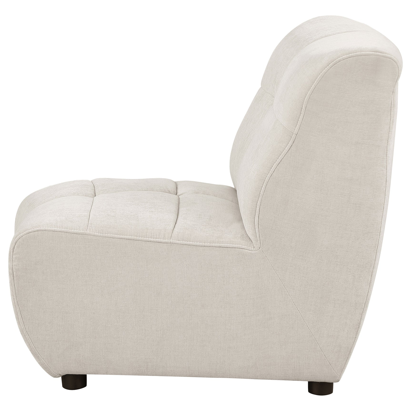 Charlotte Ivory Armless Chair - Ornate Home