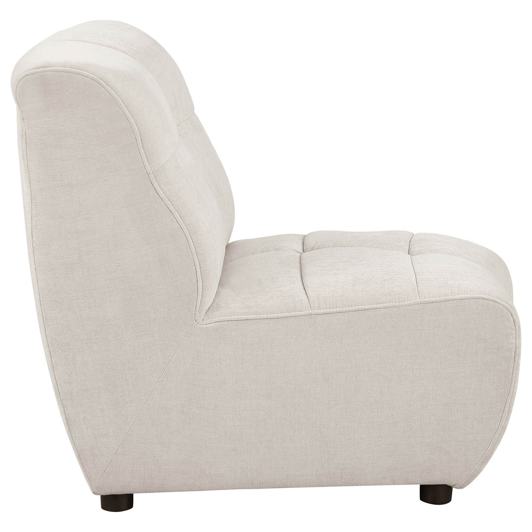 Charlotte Ivory Armless Chair - Ornate Home