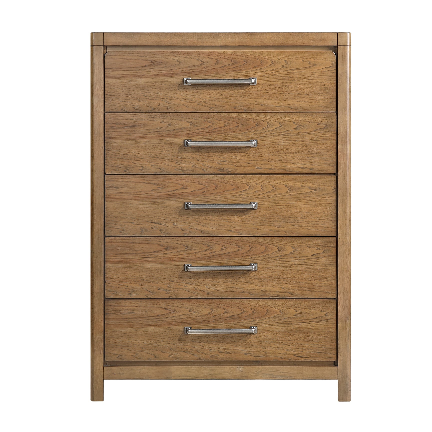 Charlotte Light Brown 5-Piece Queen Bedroom Set - Ornate Home