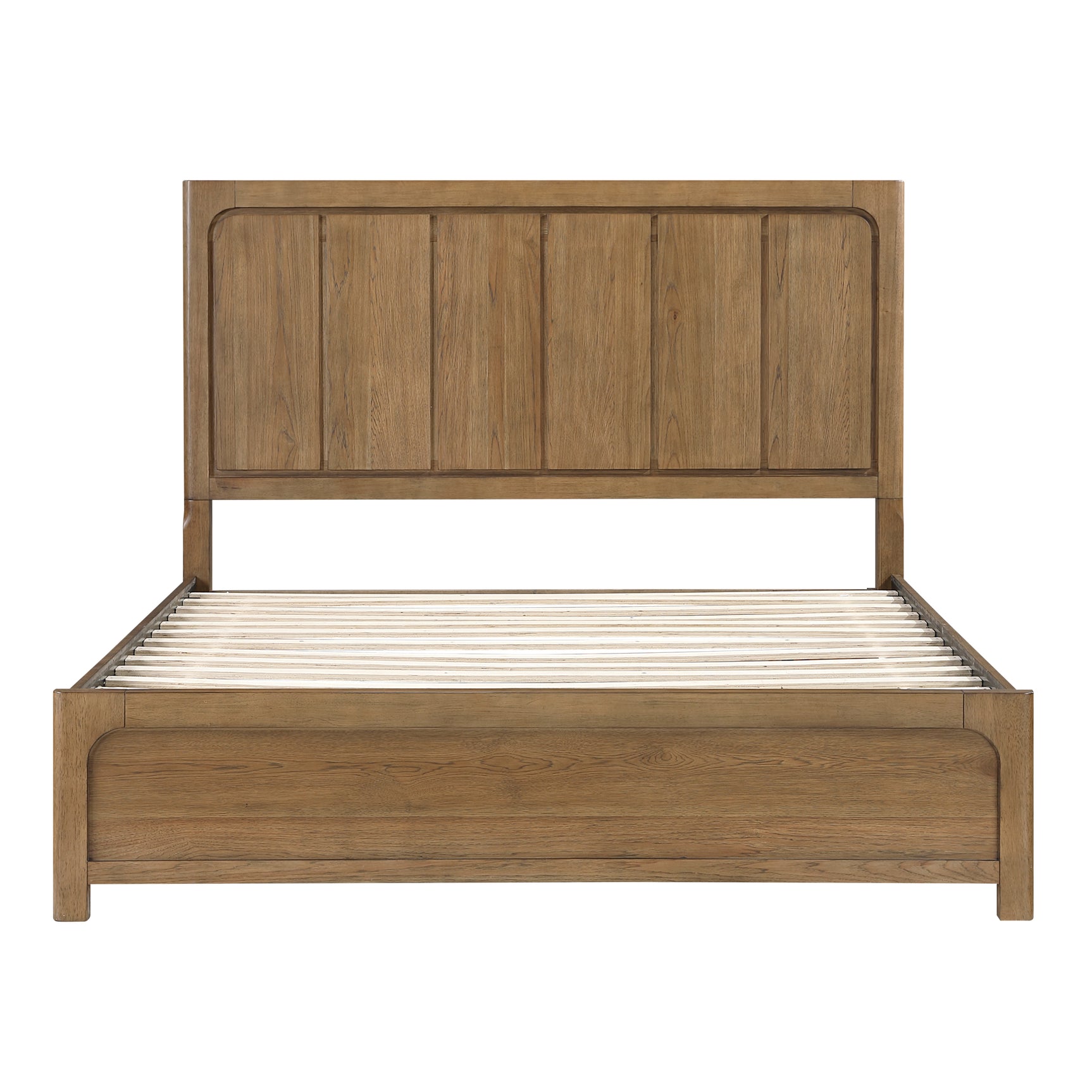 Charlotte Light Brown Eastern King Platform Bed - Ornate Home