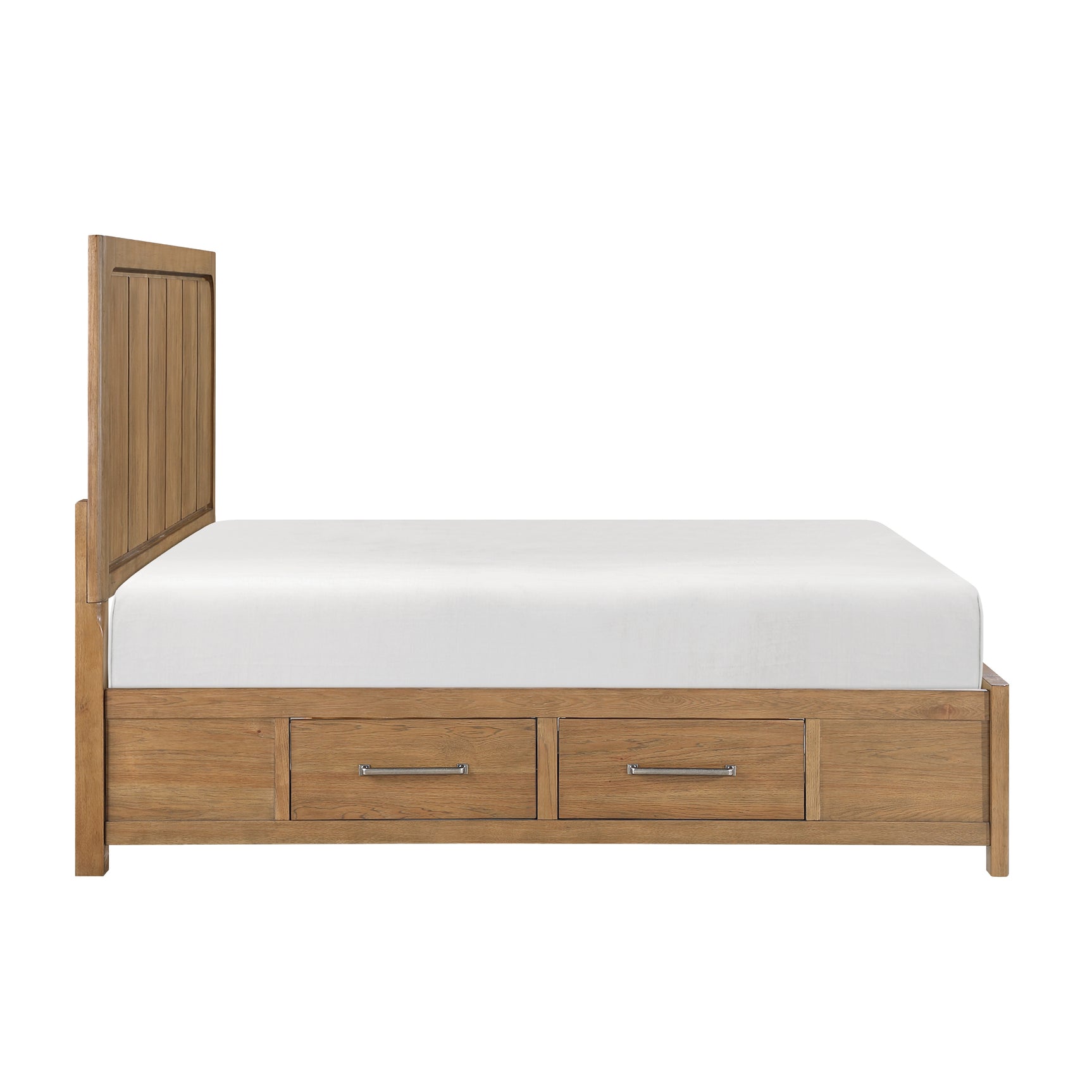 Charlotte Light Brown Eastern King Platform Bed - Ornate Home
