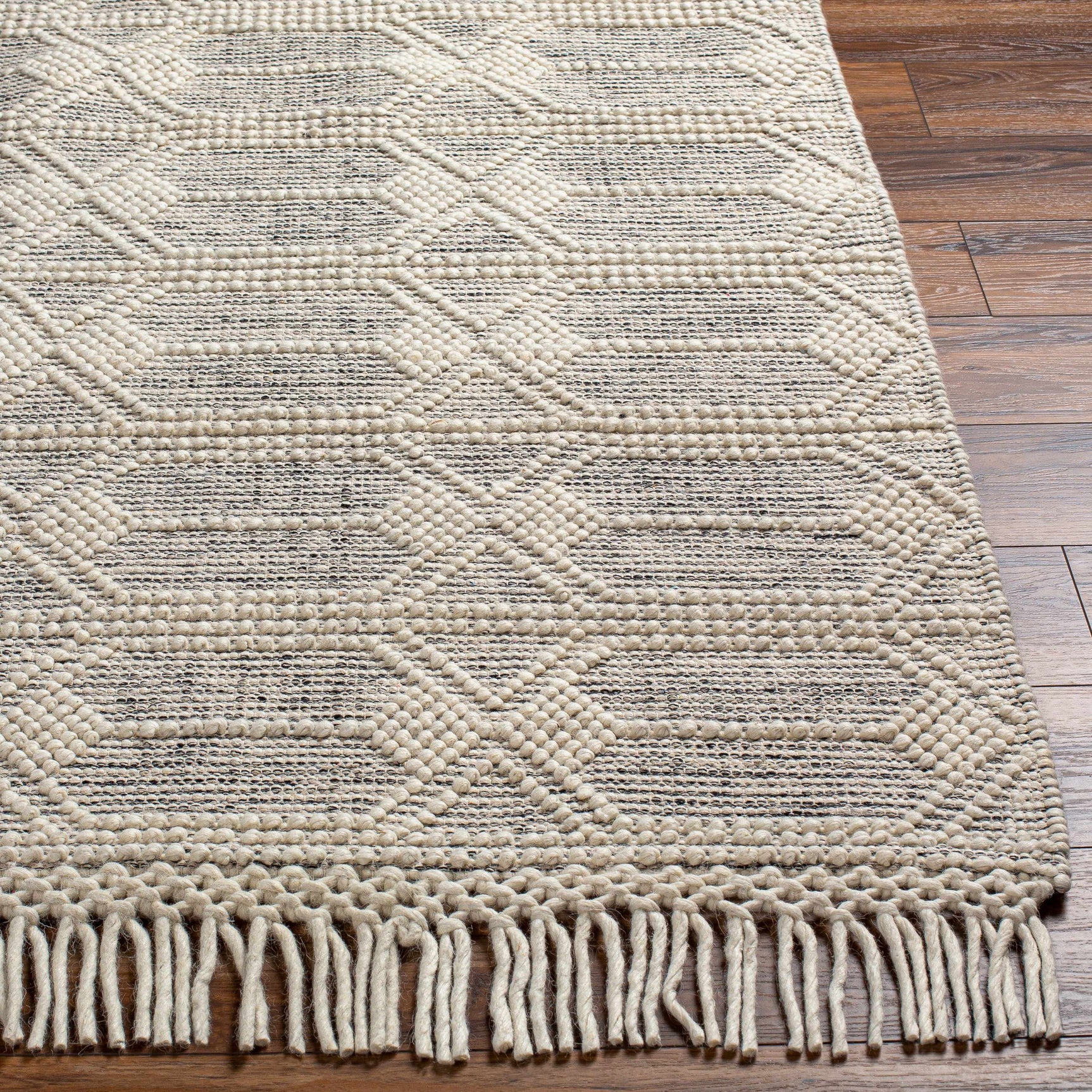 Chars Wool Rug with Tassels - Clearance - Ornate Home