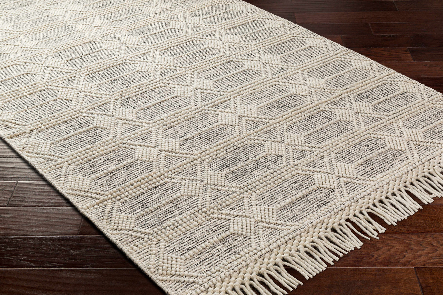 Chars Wool Rug with Tassels - Clearance - Ornate Home
