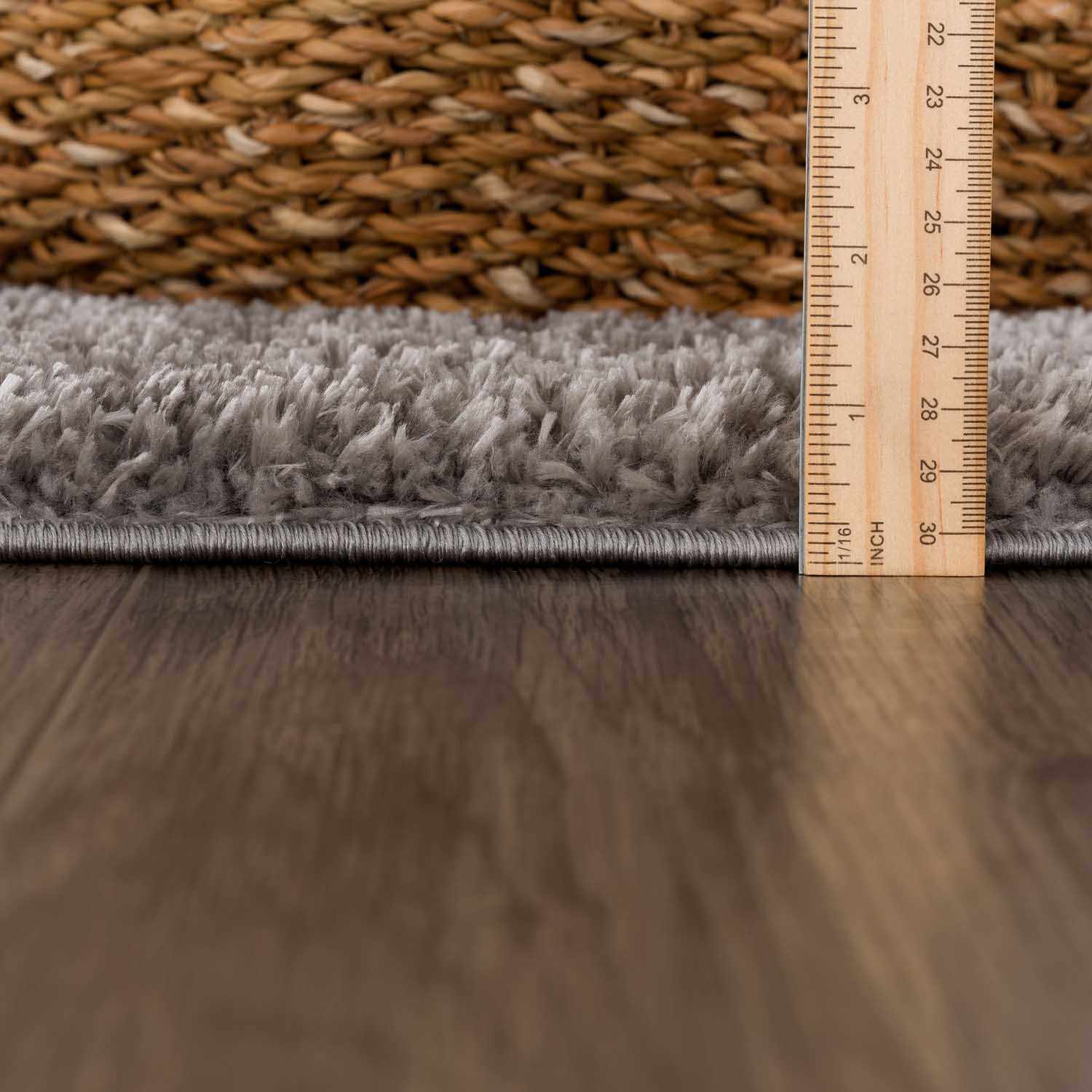 Charven Charcoal Subtle Wavy Abstract Modern Minimalist Polyester Machine Woven Area Rug - Clearance - Ornate Home