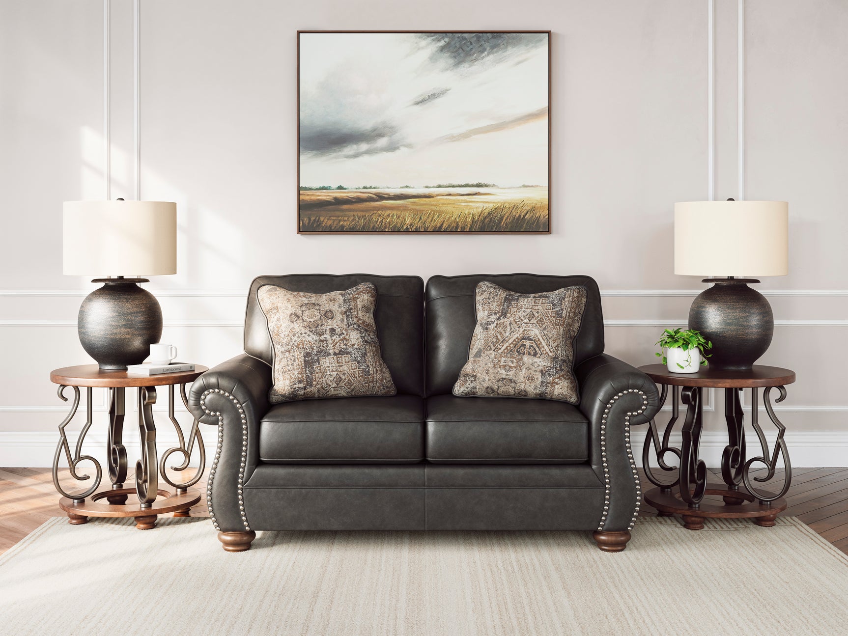 Chasemore Granite Loveseat - Ornate Home