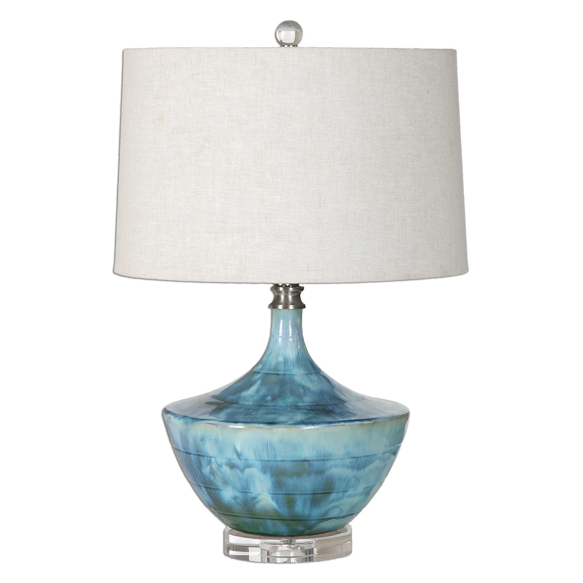 Chasida Blue Ceramic Lamp - Ornate Home