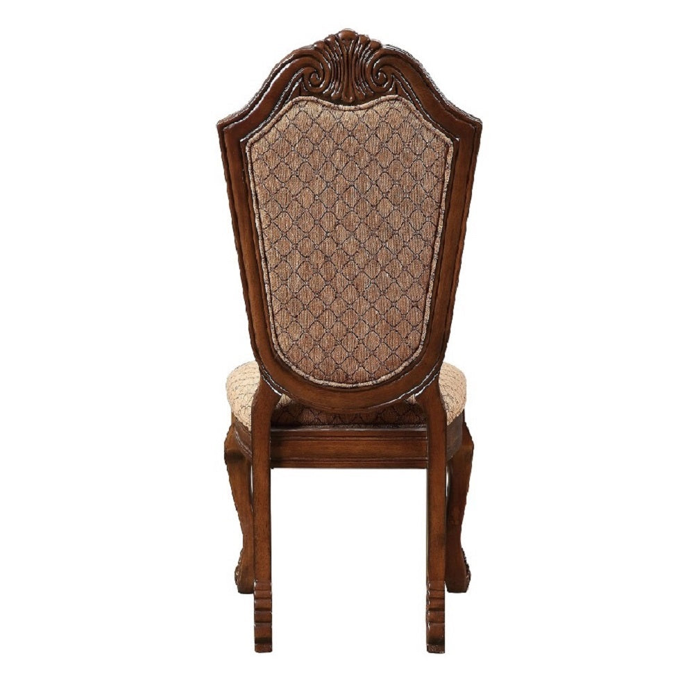 Chateau De Ville Fabric & Cherry Side Chair - Ornate Home