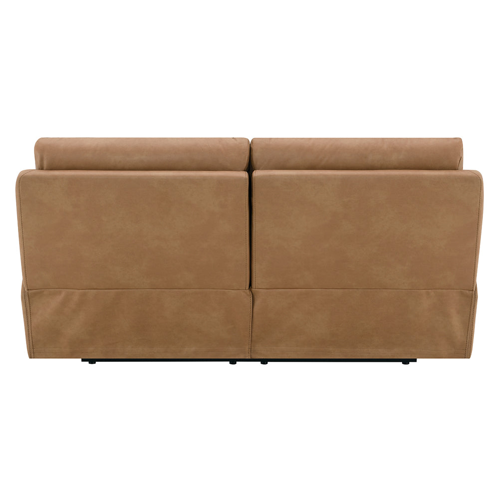 Chavis Brown Power Motion Loveseat w/USB & Power Headrest - Ornate Home