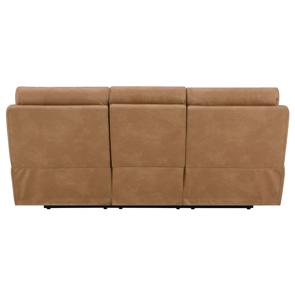 Chavis Brown Power Motion Sofa w/USB & Power Headrest - Ornate Home