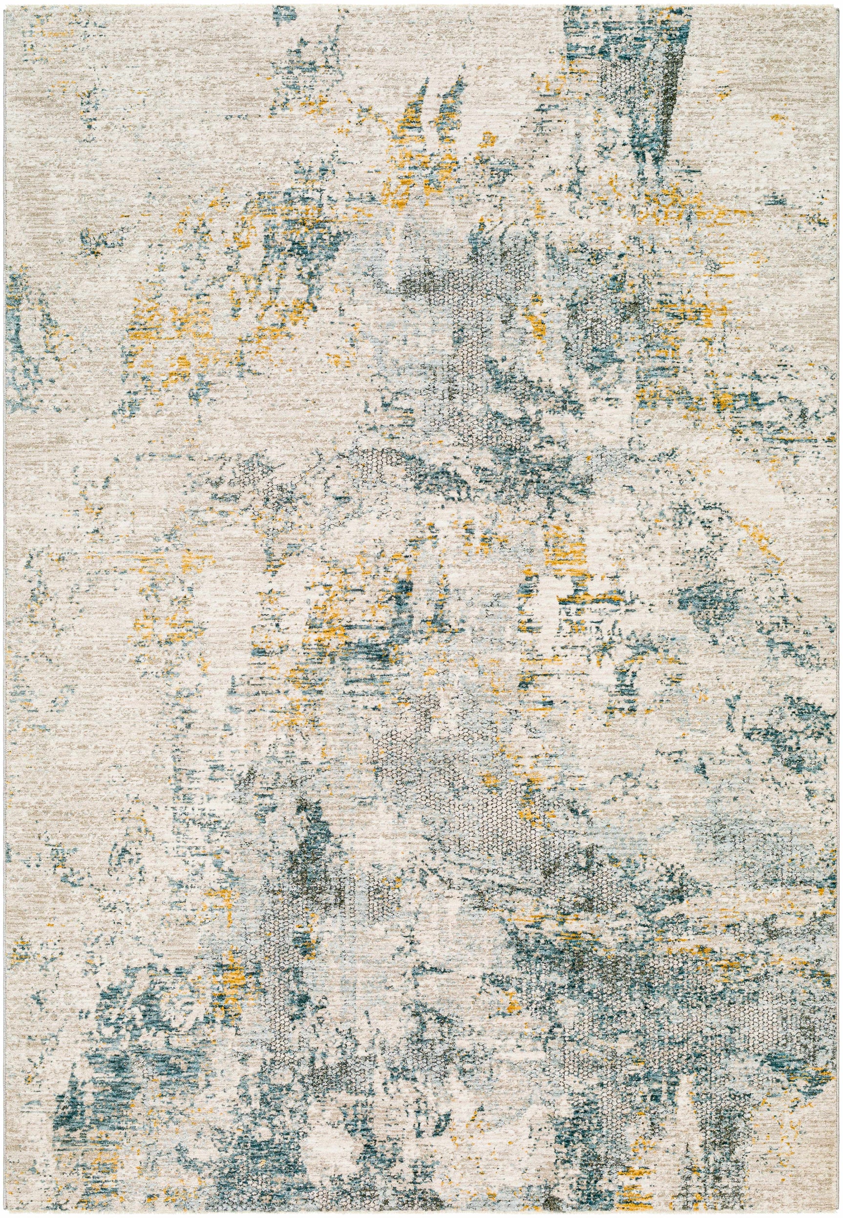 Chaya Textured Abstract Rug with Fringes - Ornate Home