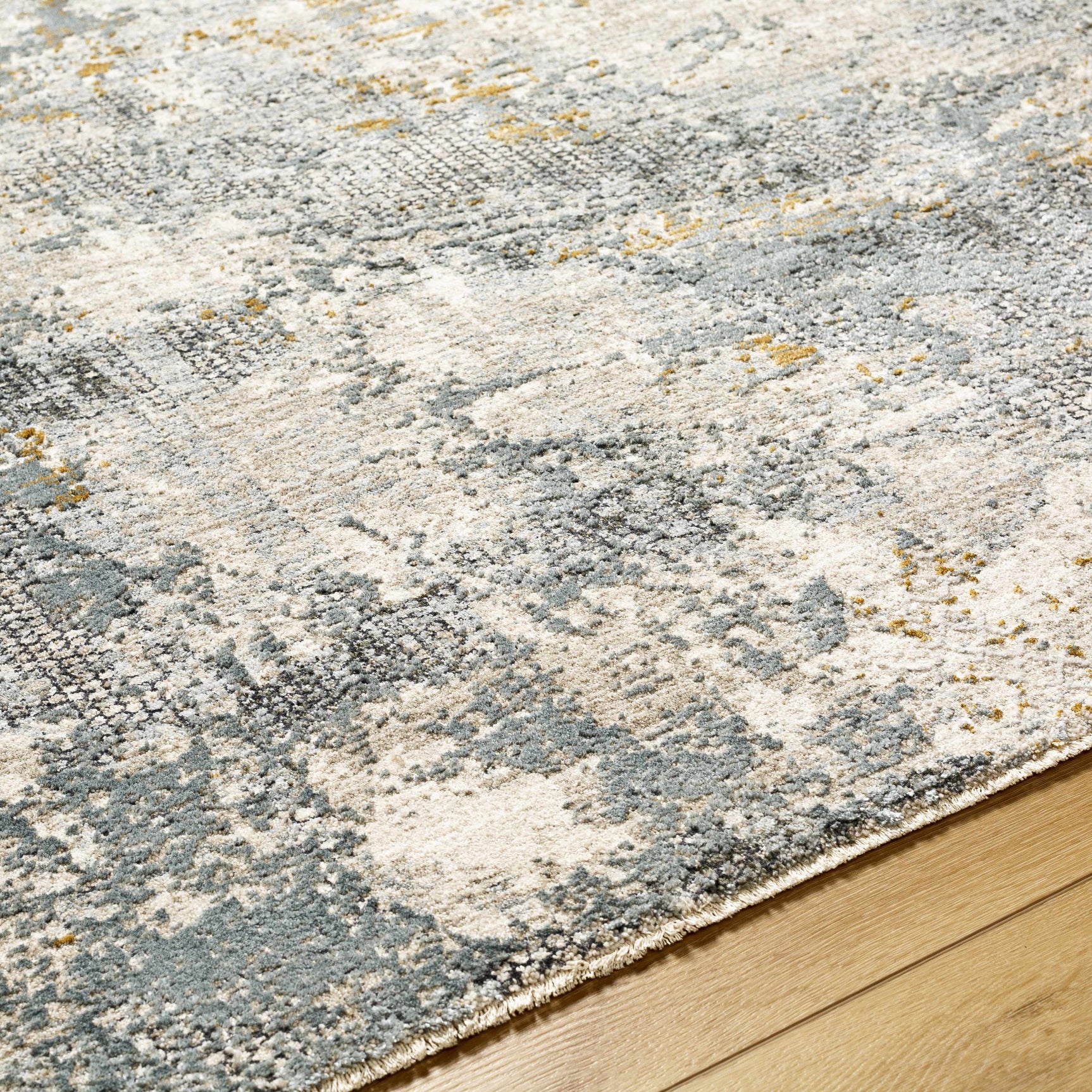 Chaya Textured Abstract Rug with Fringes - Ornate Home