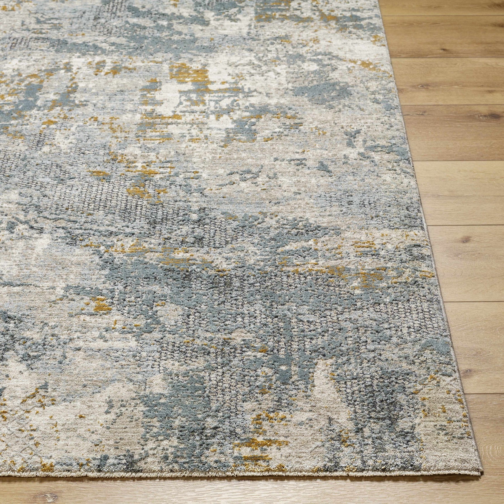 Chaya Textured Abstract Rug with Fringes - Ornate Home
