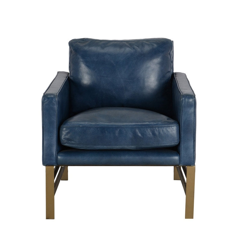Chazzie Blue Club Chair - Ornate Home