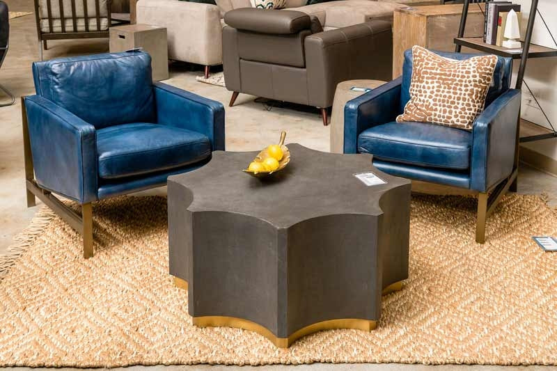 Chazzie Blue Club Chair - Ornate Home