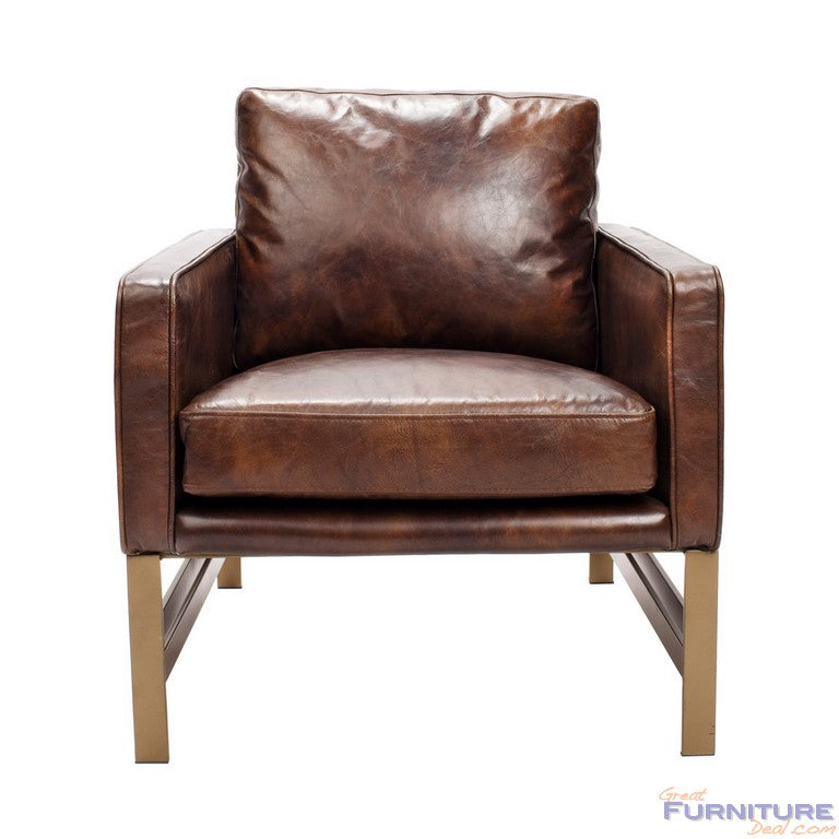 Chazzie Brown Arm Chair - Ornate Home