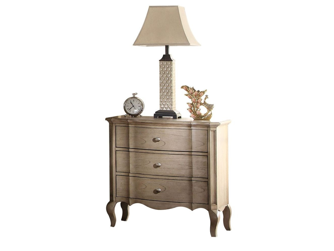 Chelmsford Antique Taupe Nightstand - Ornate Home