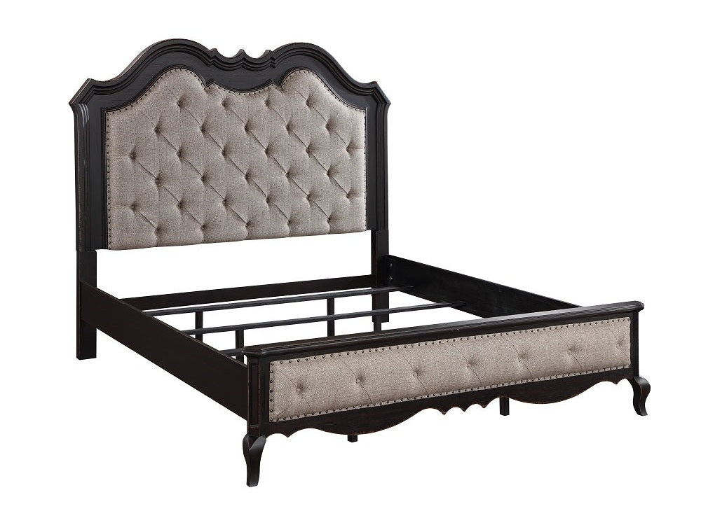 Chelmsford Black Queen Bed - Ornate Home