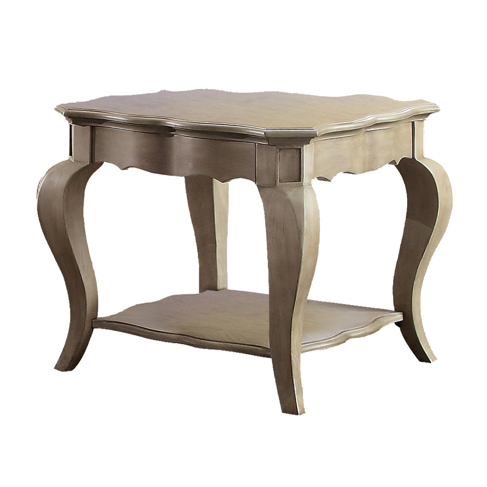 Chelmsford End Table in Antique Taupe - Ornate Home