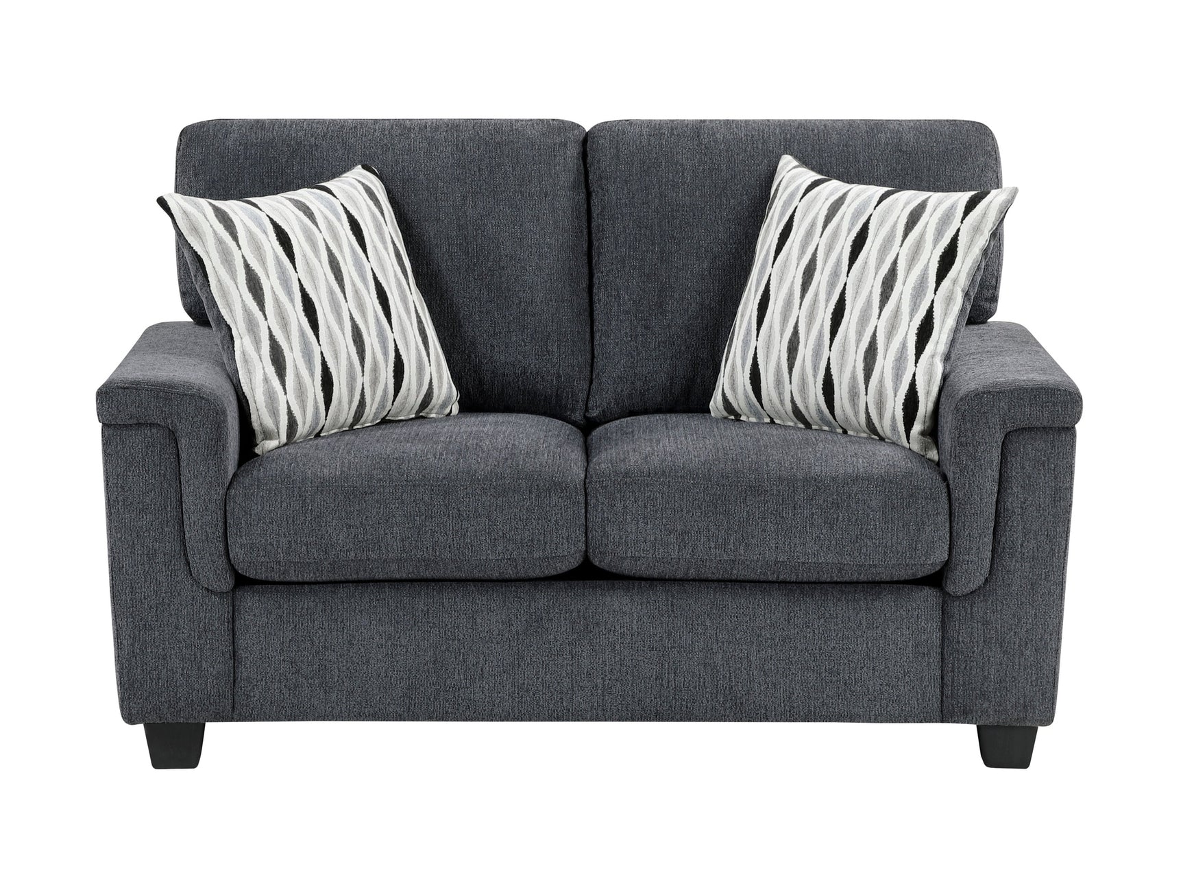 Chelsea Dark Gray Loveseat - Ornate Home