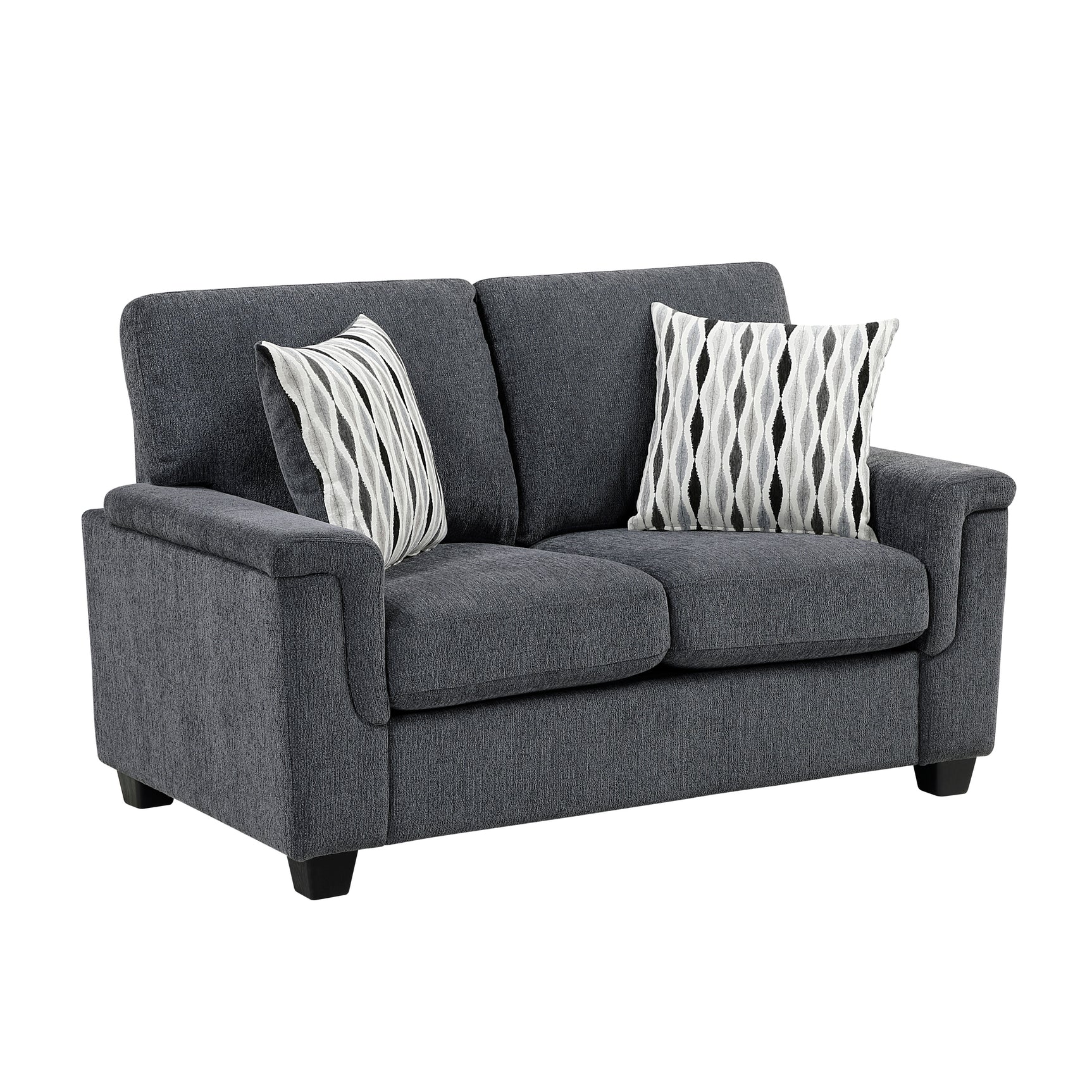 Chelsea Dark Gray Loveseat - Ornate Home