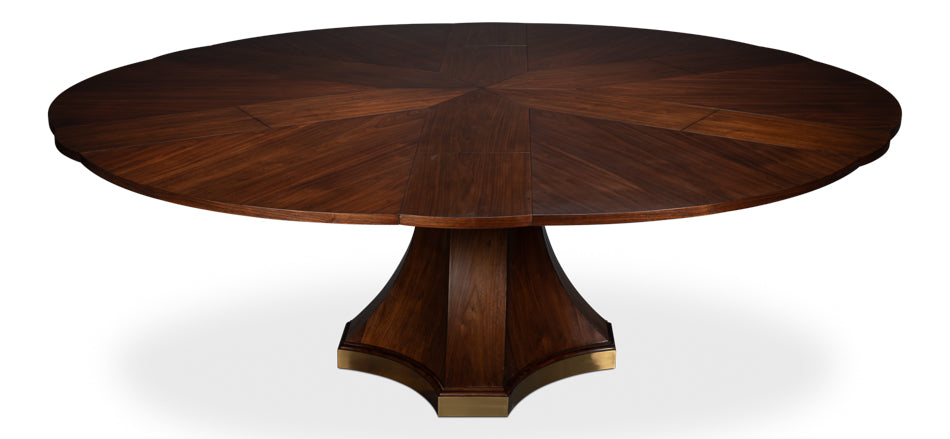 Chelsea Jupe Dark Walnut Large Dining Table - Ornate Home