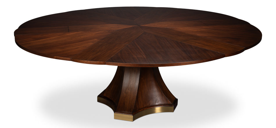 Chelsea Jupe Dark Walnut Large Dining Table - Ornate Home