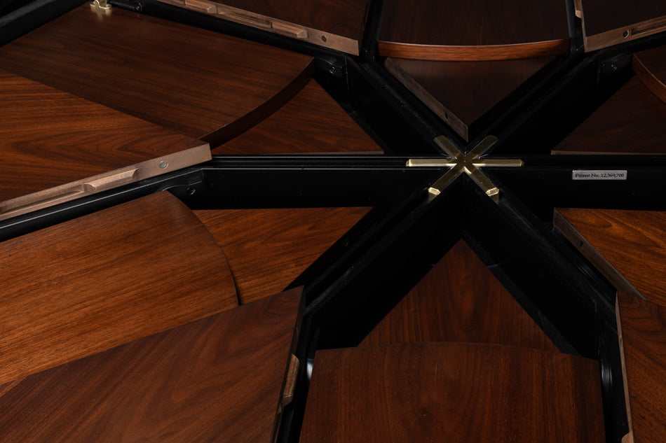 Chelsea Jupe Dark Walnut Large Dining Table - Ornate Home