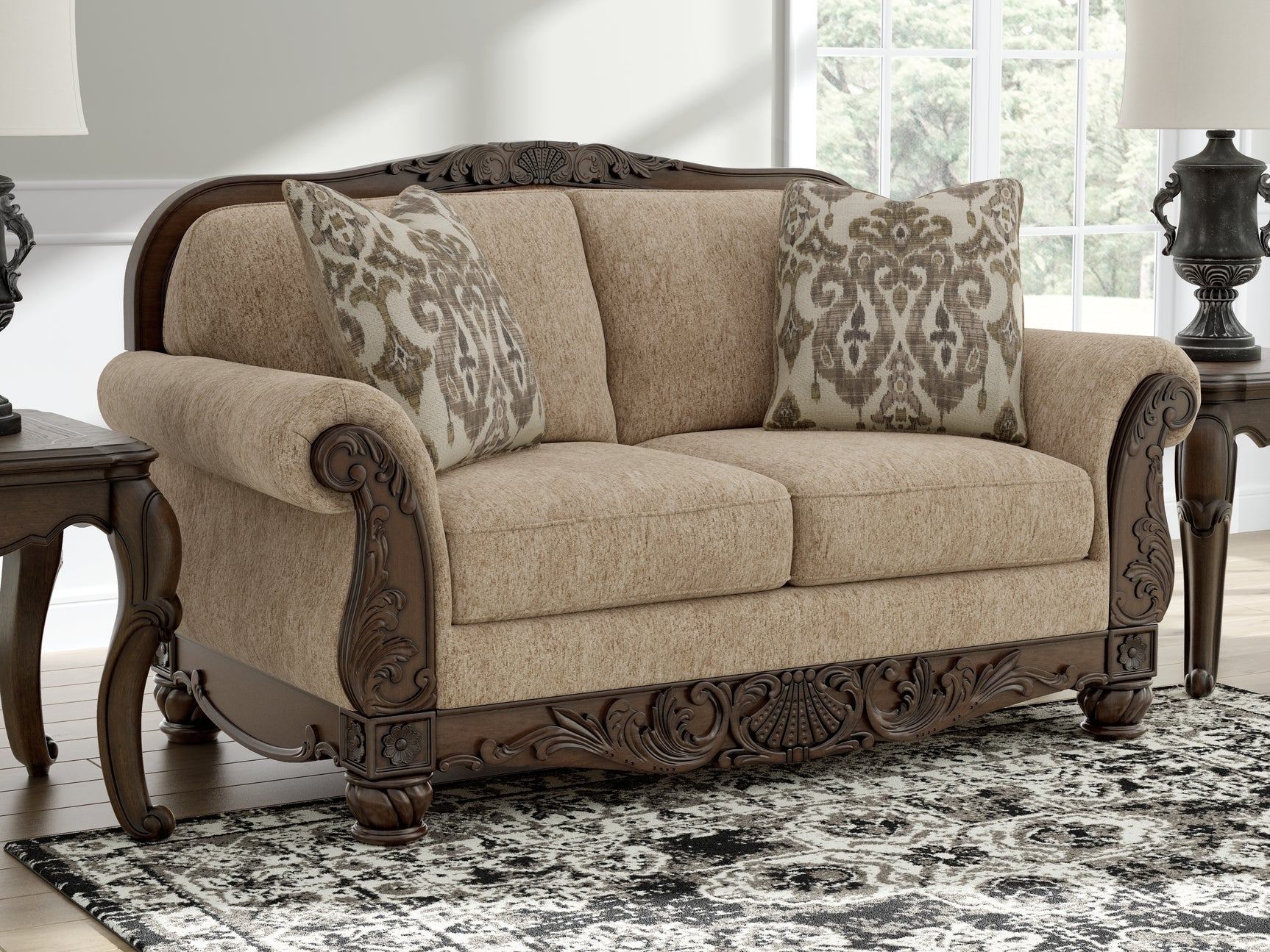 Chelsworth Golden Sofa and Loveseat - Ornate Home