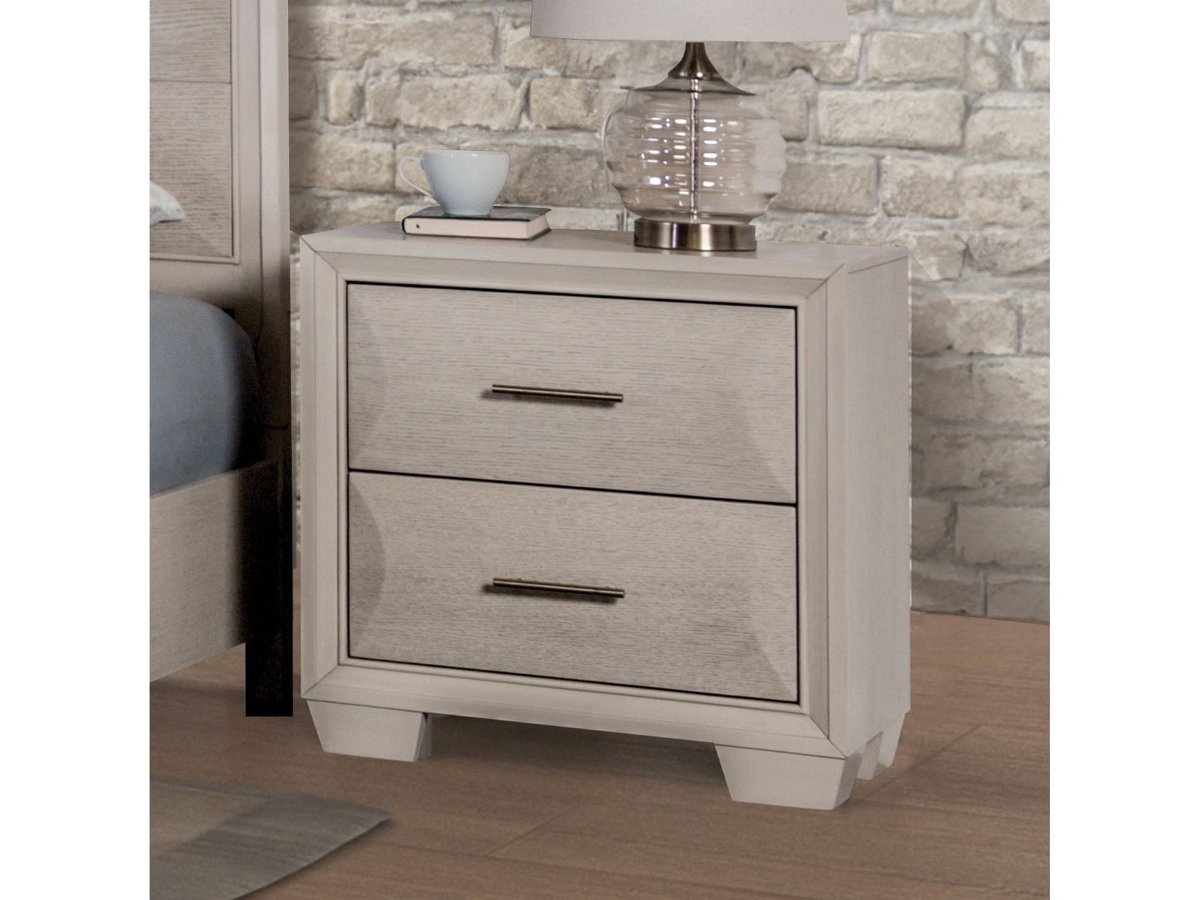 Chemnitz White Nightstand - Ornate Home