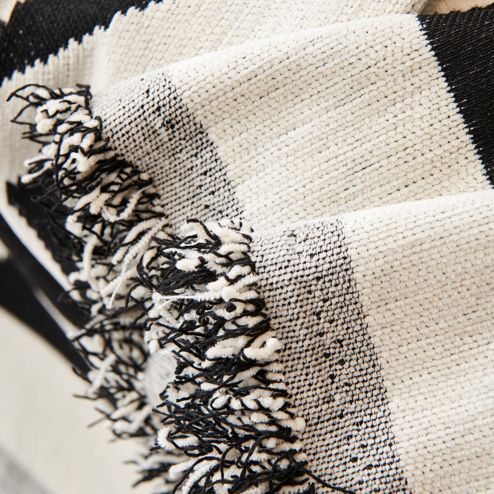 Chenille Geometric Sofa Throw Blanket, Boho Washable Furniture Throw Covers for Sofa - Ornate Home