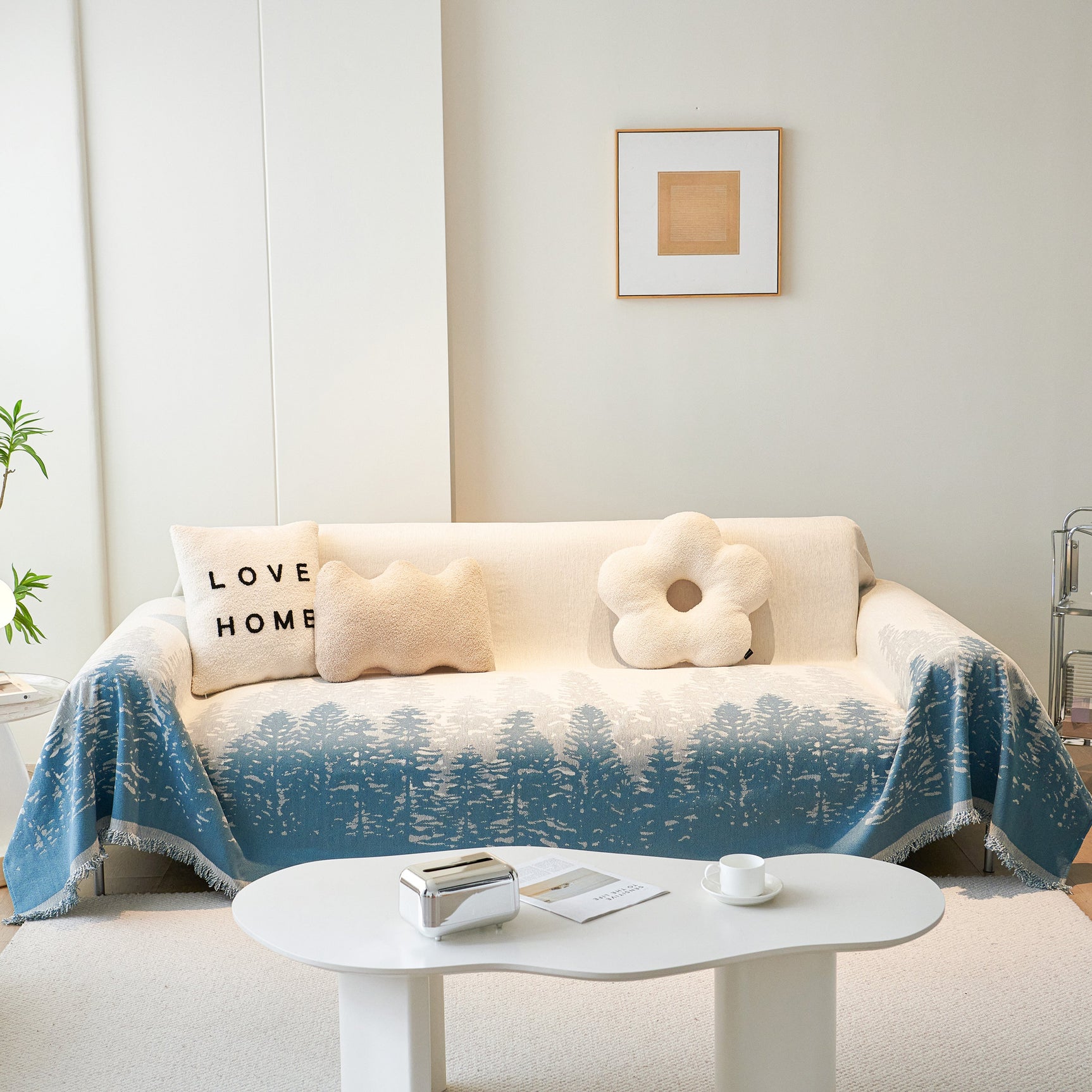 Chenille Grove Sofa Cover Blanket Furniture Protector, Couch Protector Sofa Throw Cover for Couches - Ornate Home