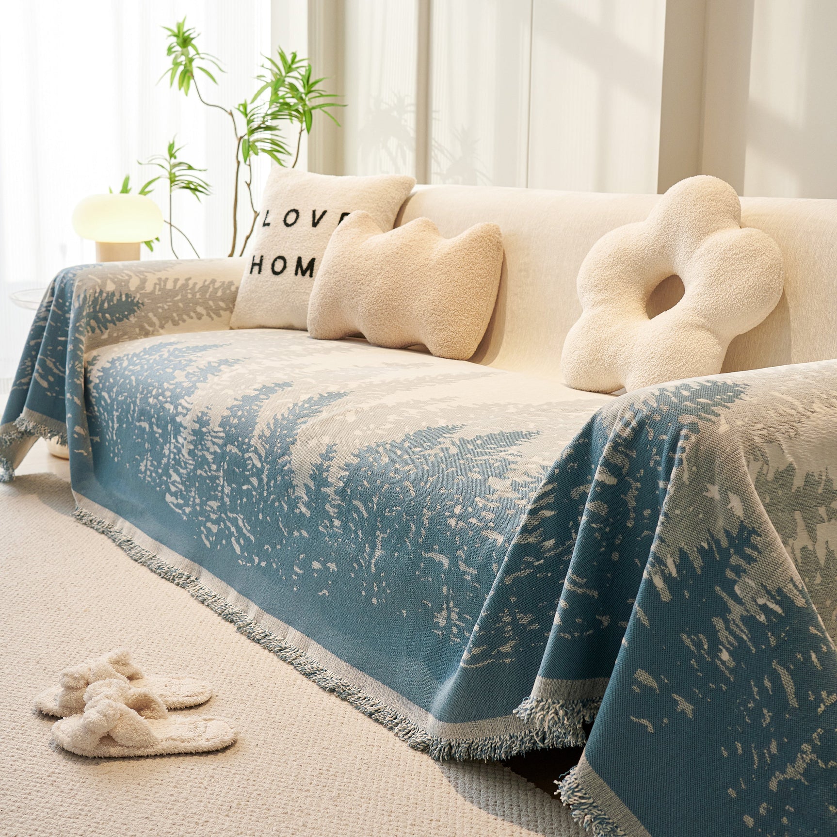 Chenille Grove Sofa Cover Blanket Furniture Protector, Couch Protector Sofa Throw Cover for Couches - Ornate Home