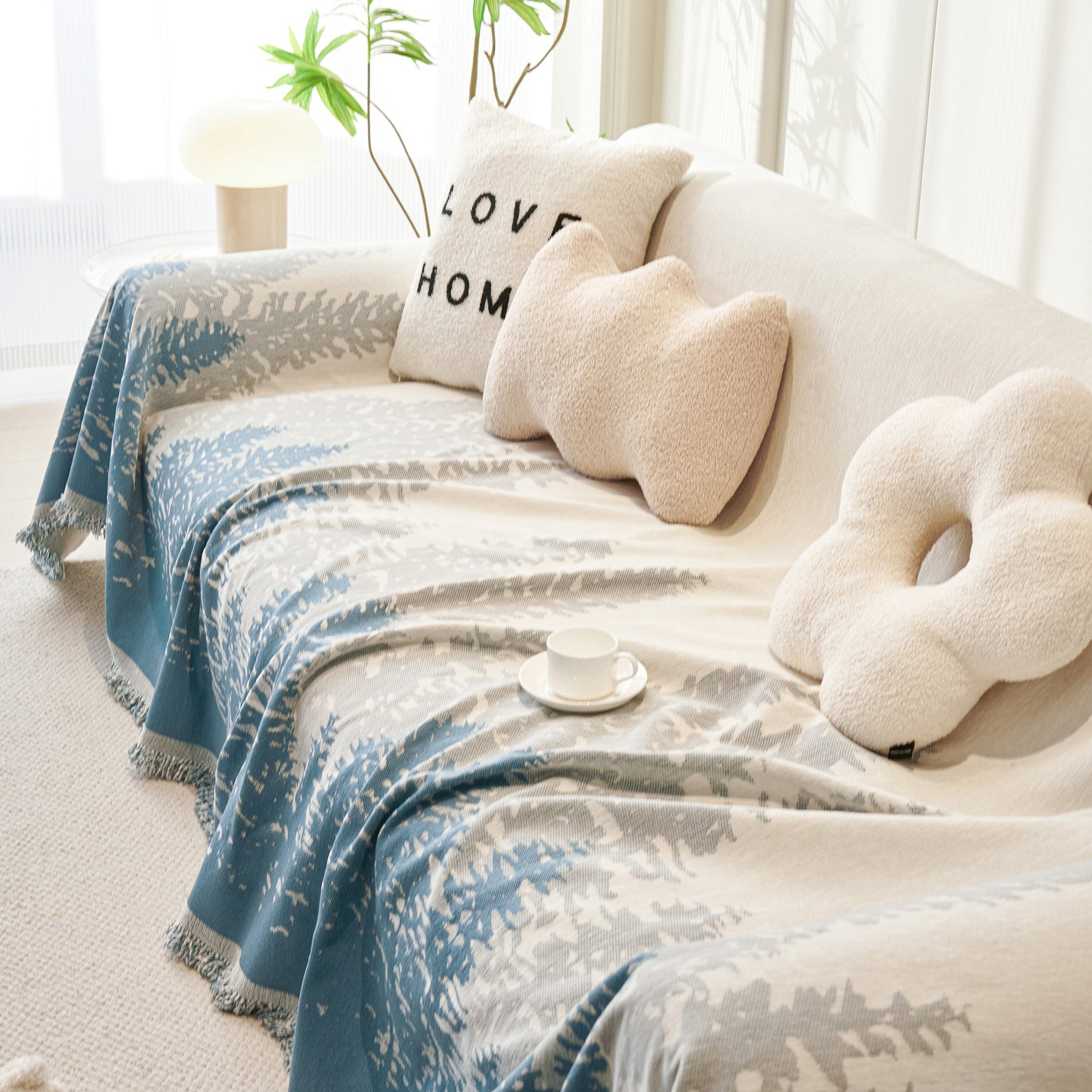 Chenille Grove Sofa Cover Blanket Furniture Protector, Couch Protector Sofa Throw Cover for Couches - Ornate Home