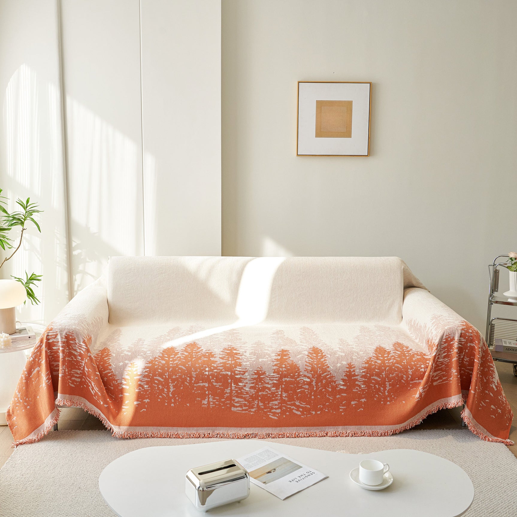 Chenille Grove Sofa Cover Blanket Furniture Protector, Couch Protector Sofa Throw Cover for Couches - Ornate Home