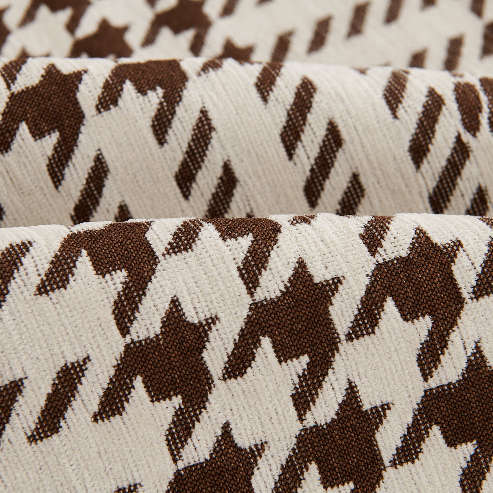 Chenille Houndstooth Sofa Throw Cover, Scratch Proof Cozy Throw Blankets for Couch - Ornate Home