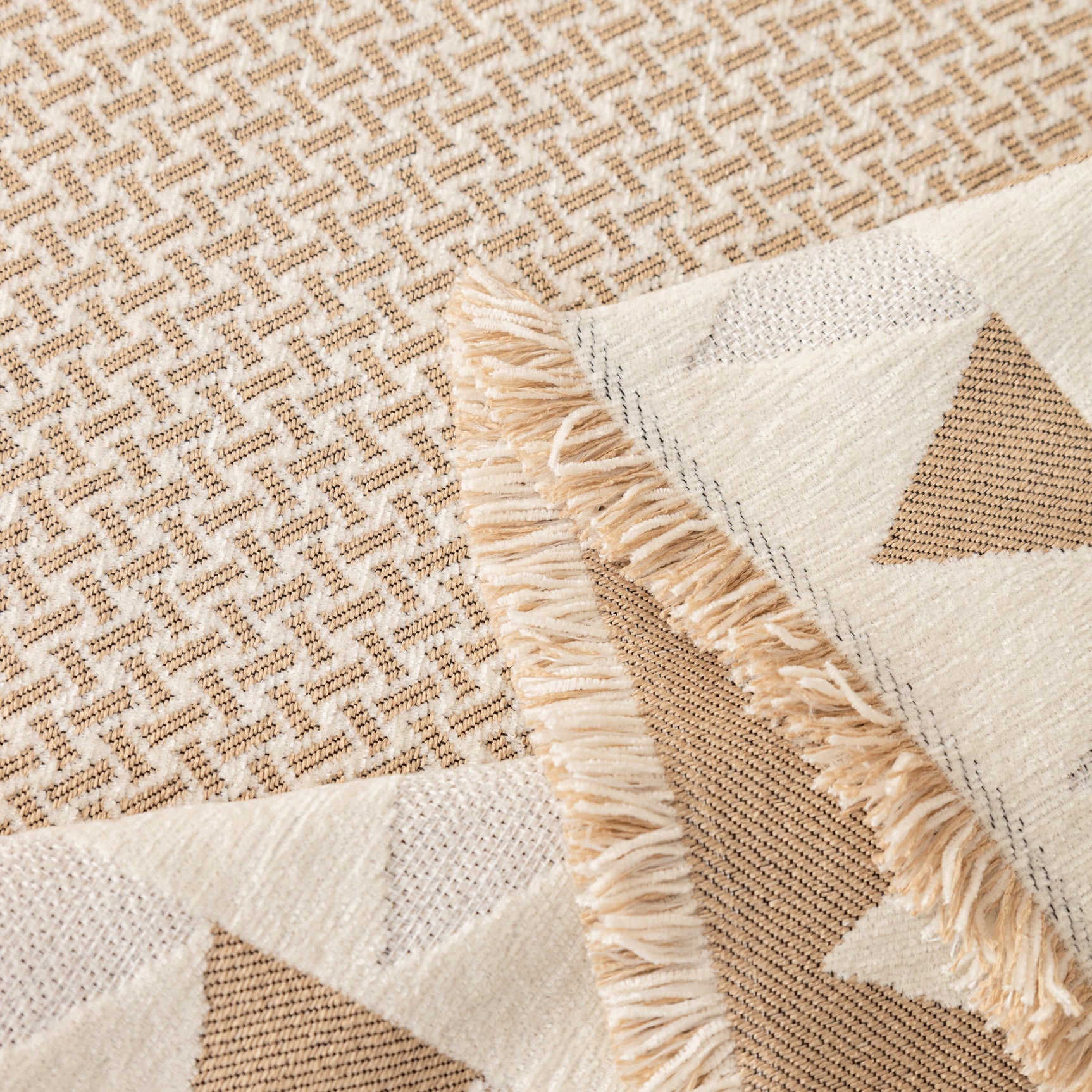 Chenille Jacquard Sofa Throw Blanket Cover Soft Polyester Weave Couch Throw Cover for Pets Dog Kids - Ornate Home