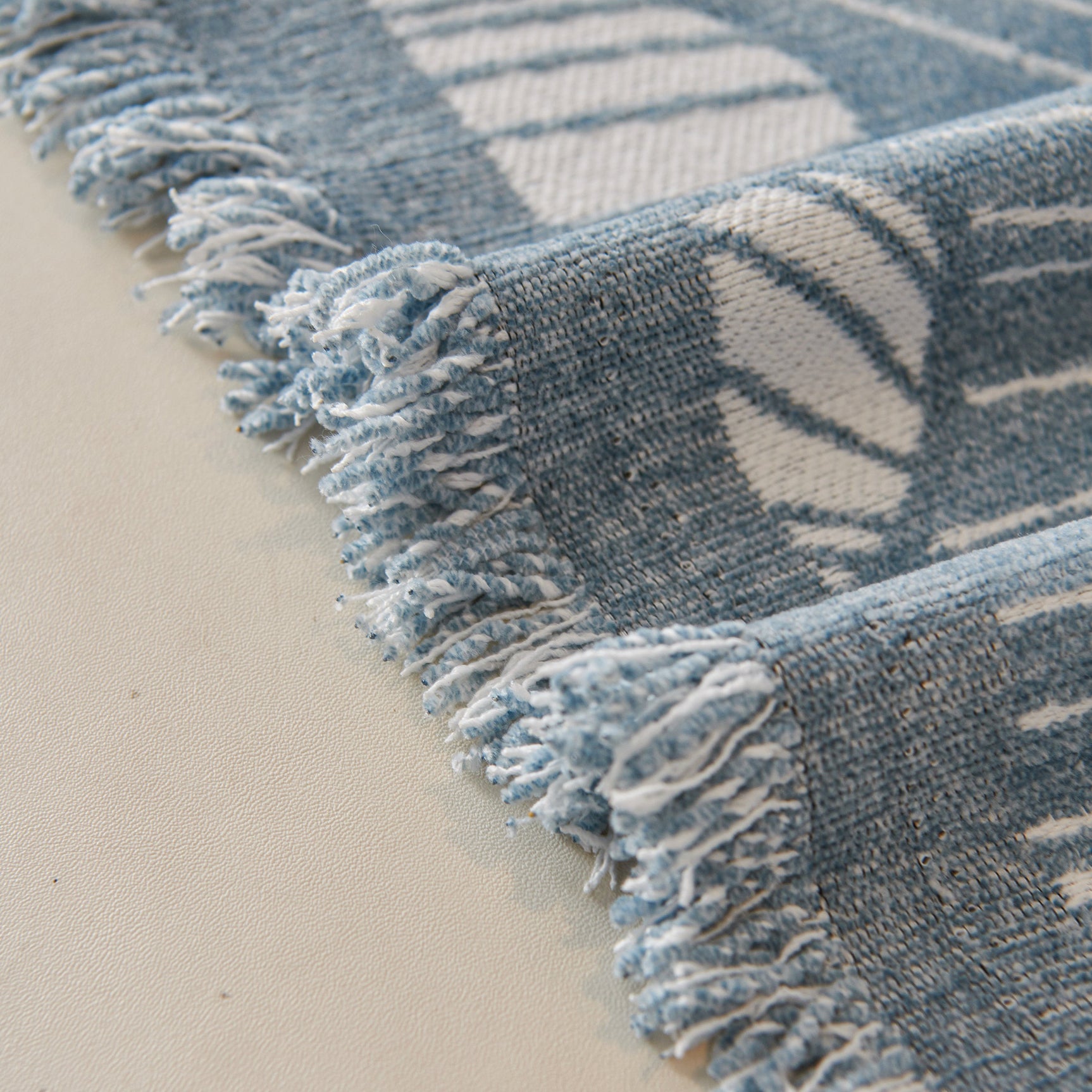 Chenille Jacquard Sofa Throw Cover with Tassels, All-Season Furniture Protector for Home and Office - Ornate Home