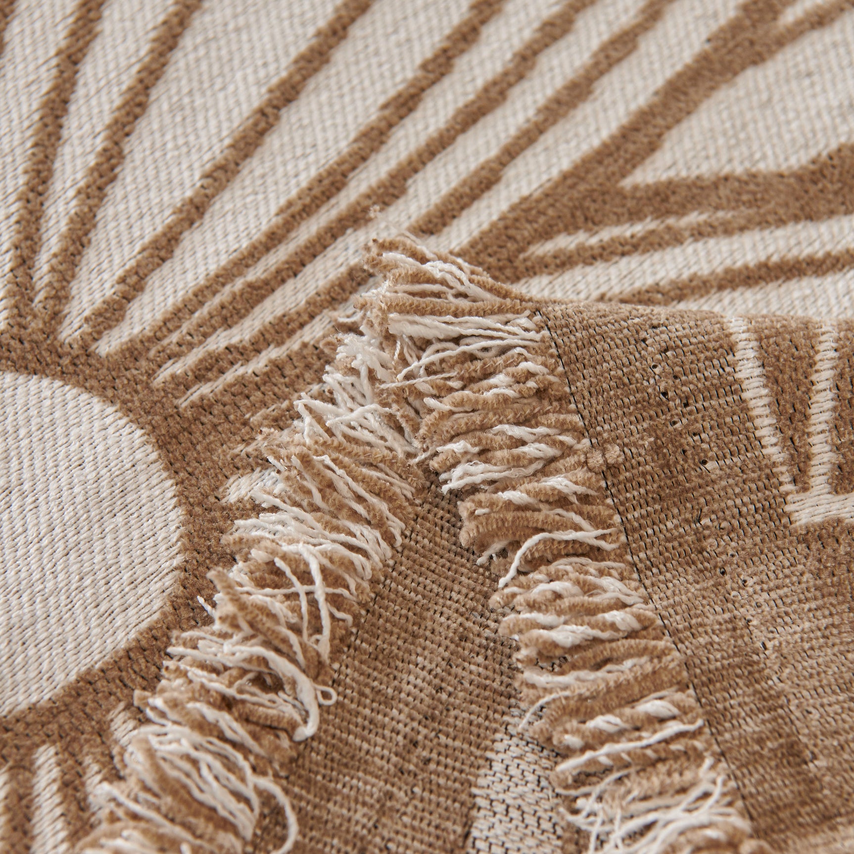 Chenille Jacquard Sofa Throw Cover with Tassels, All-Season Furniture Protector for Home and Office - Ornate Home