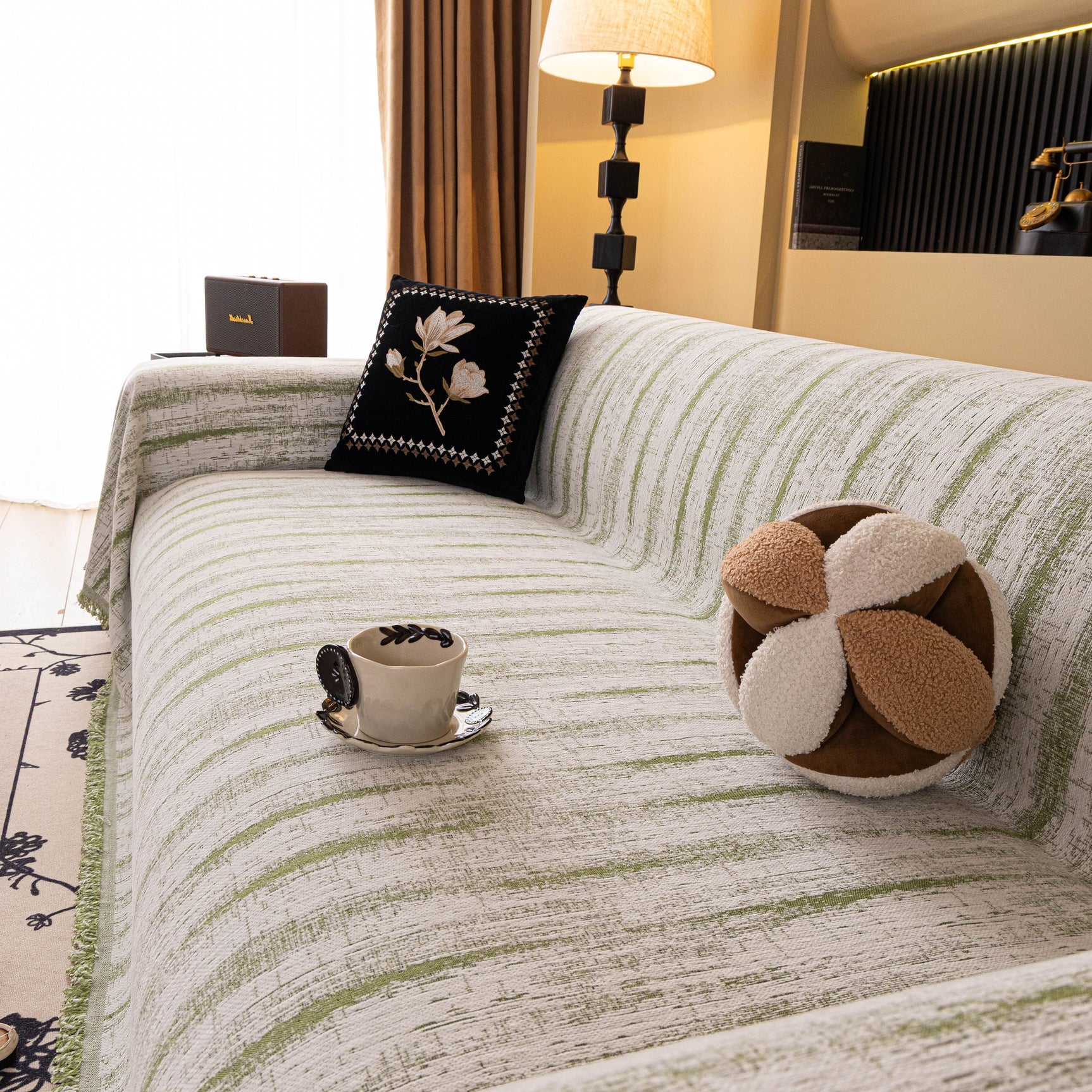 Chenille Oversized Throws for Couches, Washable and Durable Sofa Slipcover for Pets - Ornate Home