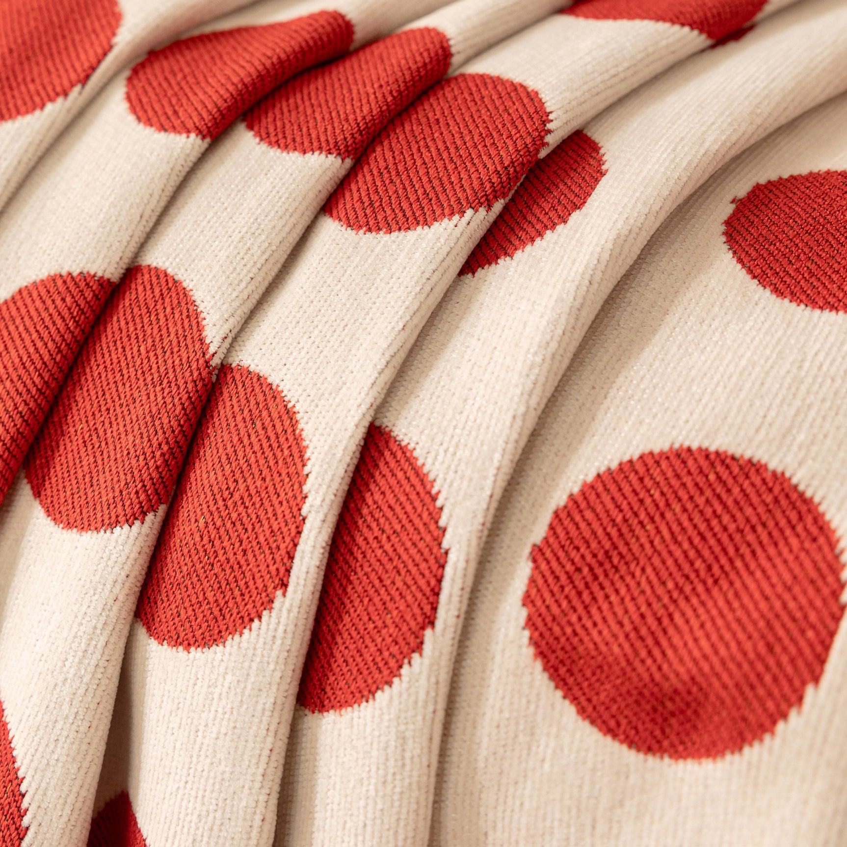 Chenille Polka Dot Sofa Cover Throw, Soft Thick Couch Cover Blanket Furniture Covers - Ornate Home