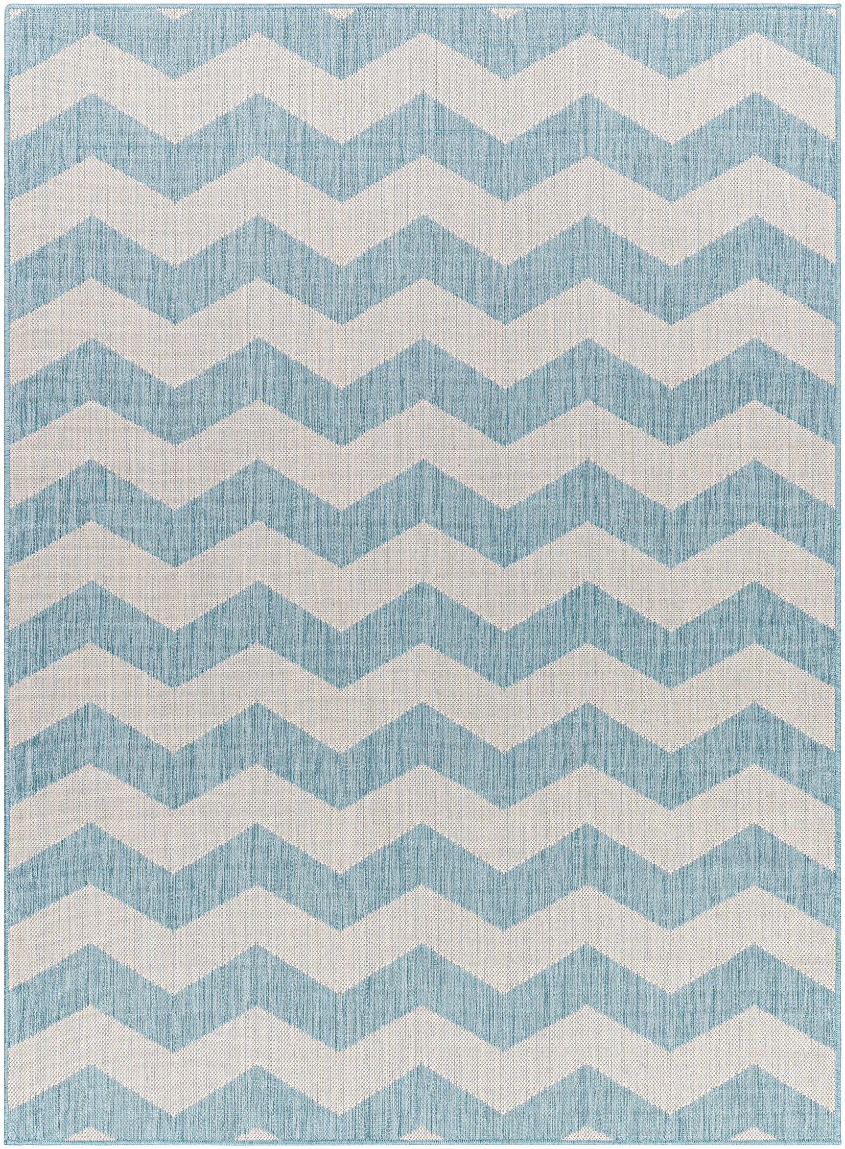 Cheri Thatch Light Blue Outdoor Carpet Area Rug - Clearance - Ornate Home