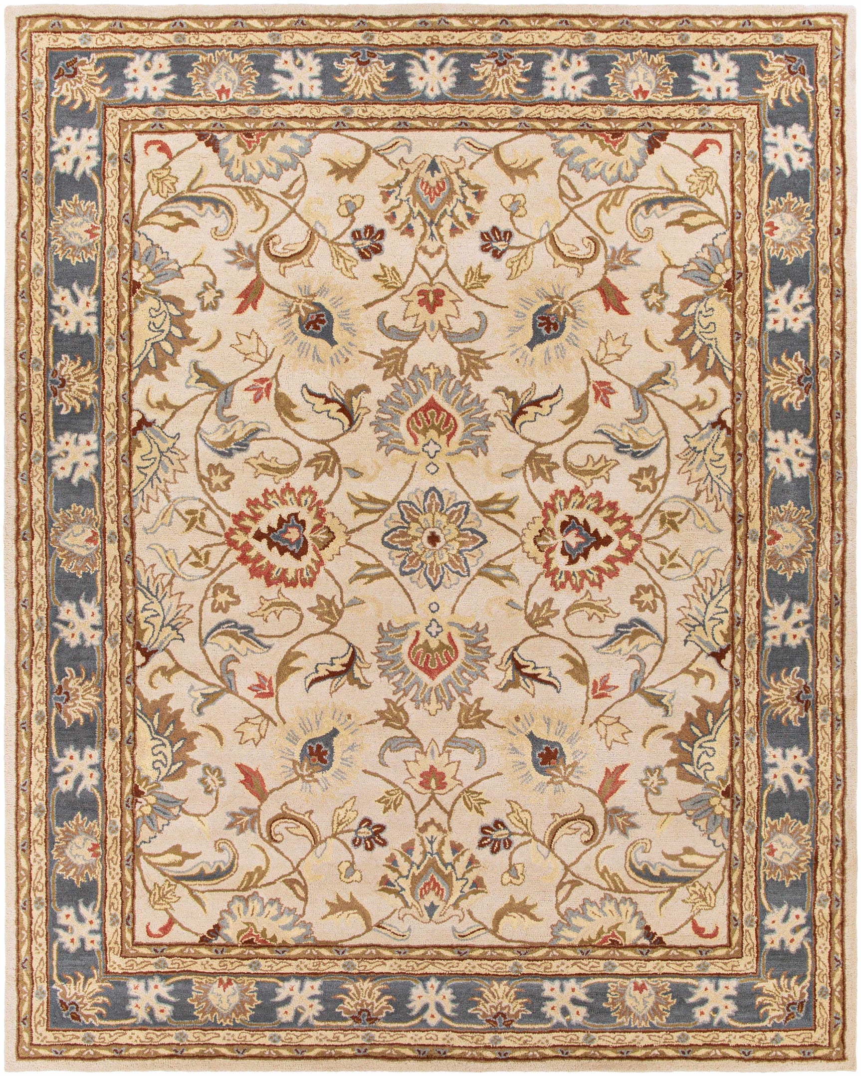Cherryfield 1125 Yellow&Sage Wool Rug - Ornate Home
