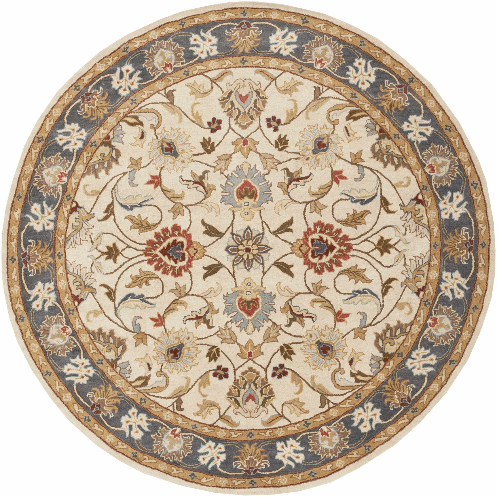 Cherryfield 1125 Yellow&Sage Wool Rug - Ornate Home