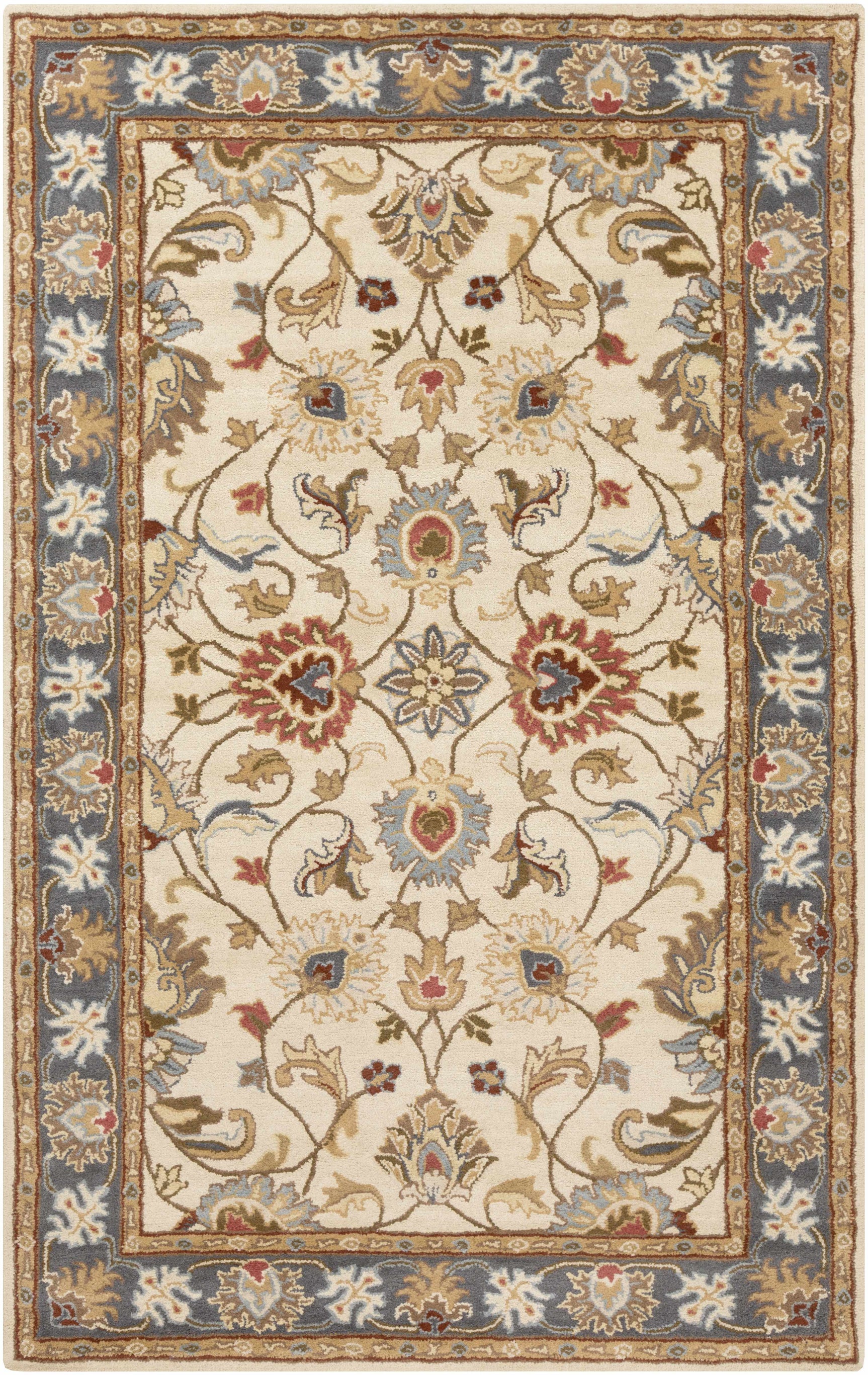 Cherryfield 1125 Yellow&Sage Wool Rug - Ornate Home