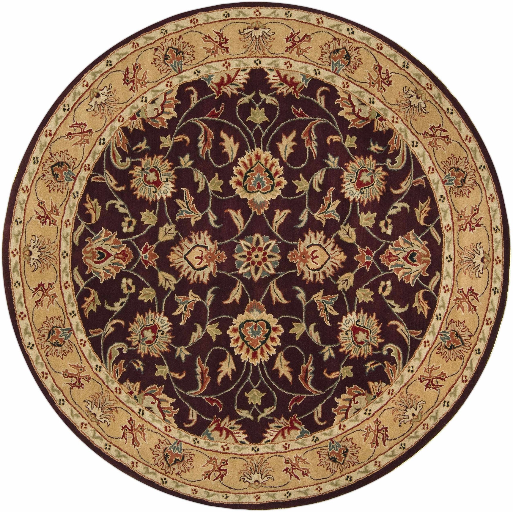 Cherryfield Burgundy 1024 Wool Area Rug - Ornate Home